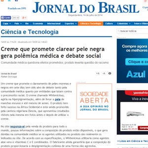 CREME QUE PROMETE CLAREAR PELE NEGRA GERA POLÊMICA MÉDICA E DEBATE SOCIAL