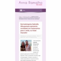Veículo: Site Anna Ramalho  Data:19/08/2021